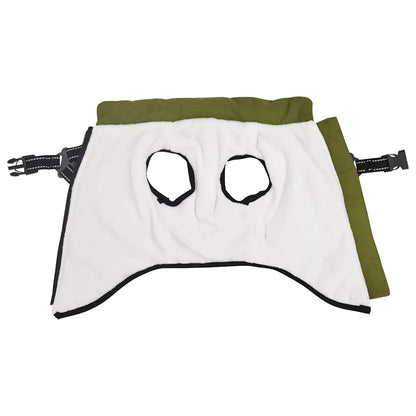 Dog Coat with Harness Waterproof Reflective Army Green 2XL
