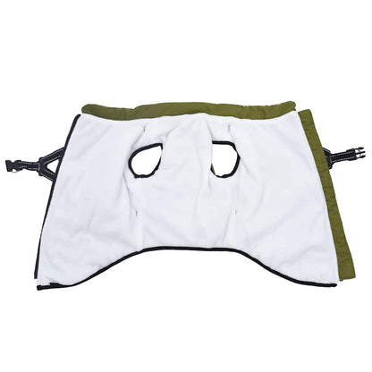 Dog Coat with Harness Waterproof Reflective Army Green 4XL