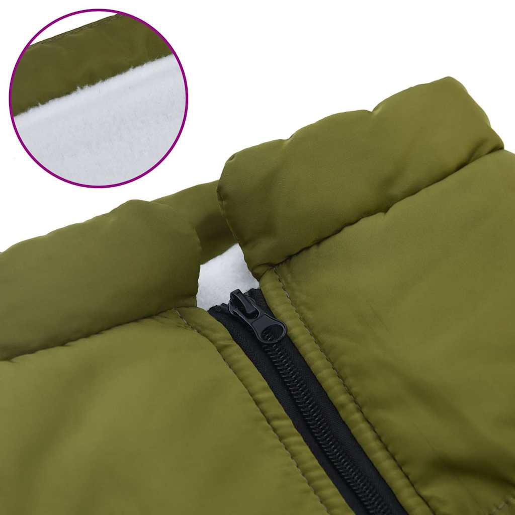 Dog Coat with Harness Waterproof Reflective Army Green 6XL