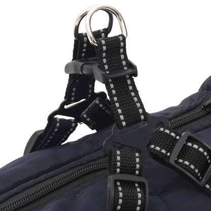 Dog Coat with Harness Waterproof Reflective Navy Blue 3XL