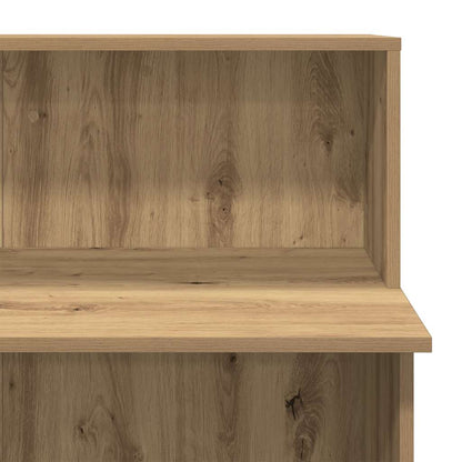 Reception Desk Artisan Oak 100x50x103.5 cm Engineered Wood