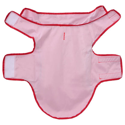 Dog Raincoat with Reflective Strips Polyester Red S
