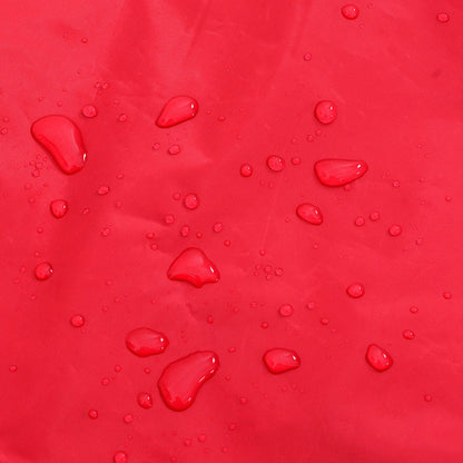 Dog Raincoat with Reflective Strips Polyester Red M