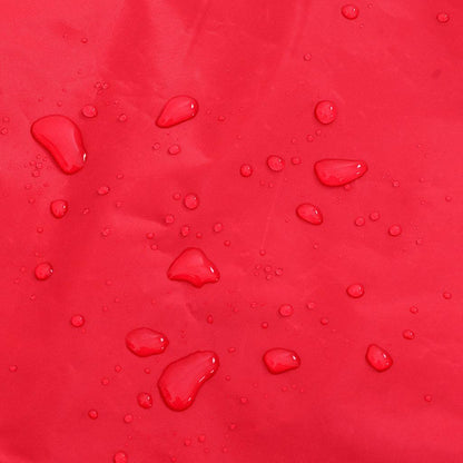 Dog Raincoat with Reflective Strips Polyester Red L