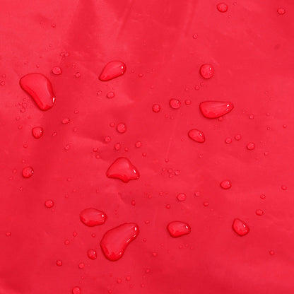 Dog Raincoat with Reflective Strips Polyester Red XL