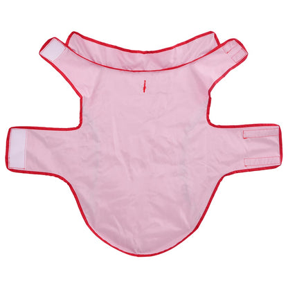 Dog Raincoat with Reflective Strips Polyester Red 2XL