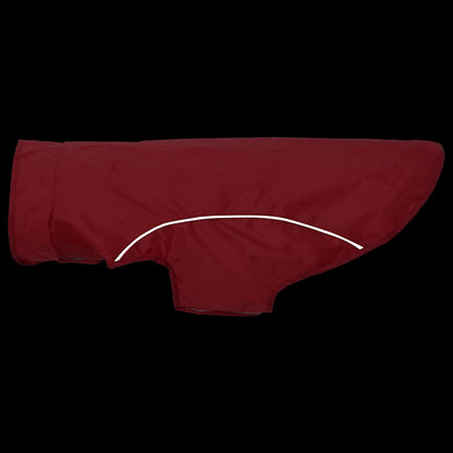 Dog Raincoat with Reflective Strips Polyester Red 2XL