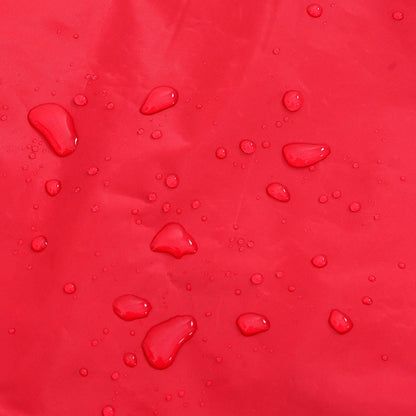 Dog Raincoat with Reflective Strips Polyester Red 2XL