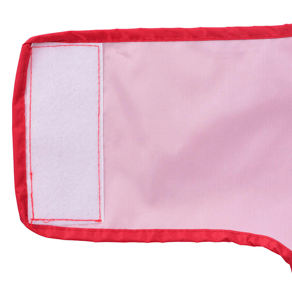 Dog Raincoat with Reflective Strips Polyester Red 2XL