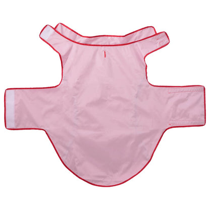 Dog Raincoat with Reflective Strips Polyester Red 3XL