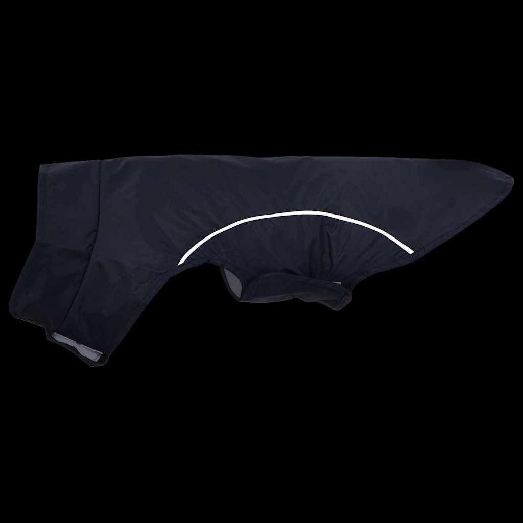 Dog Raincoat with Reflective Strips Polyester Navy Blue XXS
