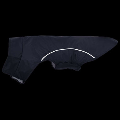 Dog Raincoat with Reflective Strips Polyester Navy Blue XS