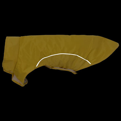 Dog Raincoat with Reflective Strips Polyester Yellow XXS