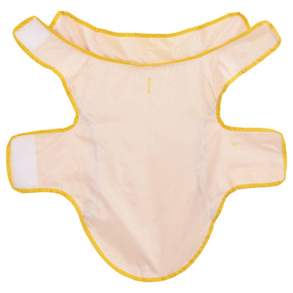 Dog Raincoat with Reflective Strips Polyester Yellow XS