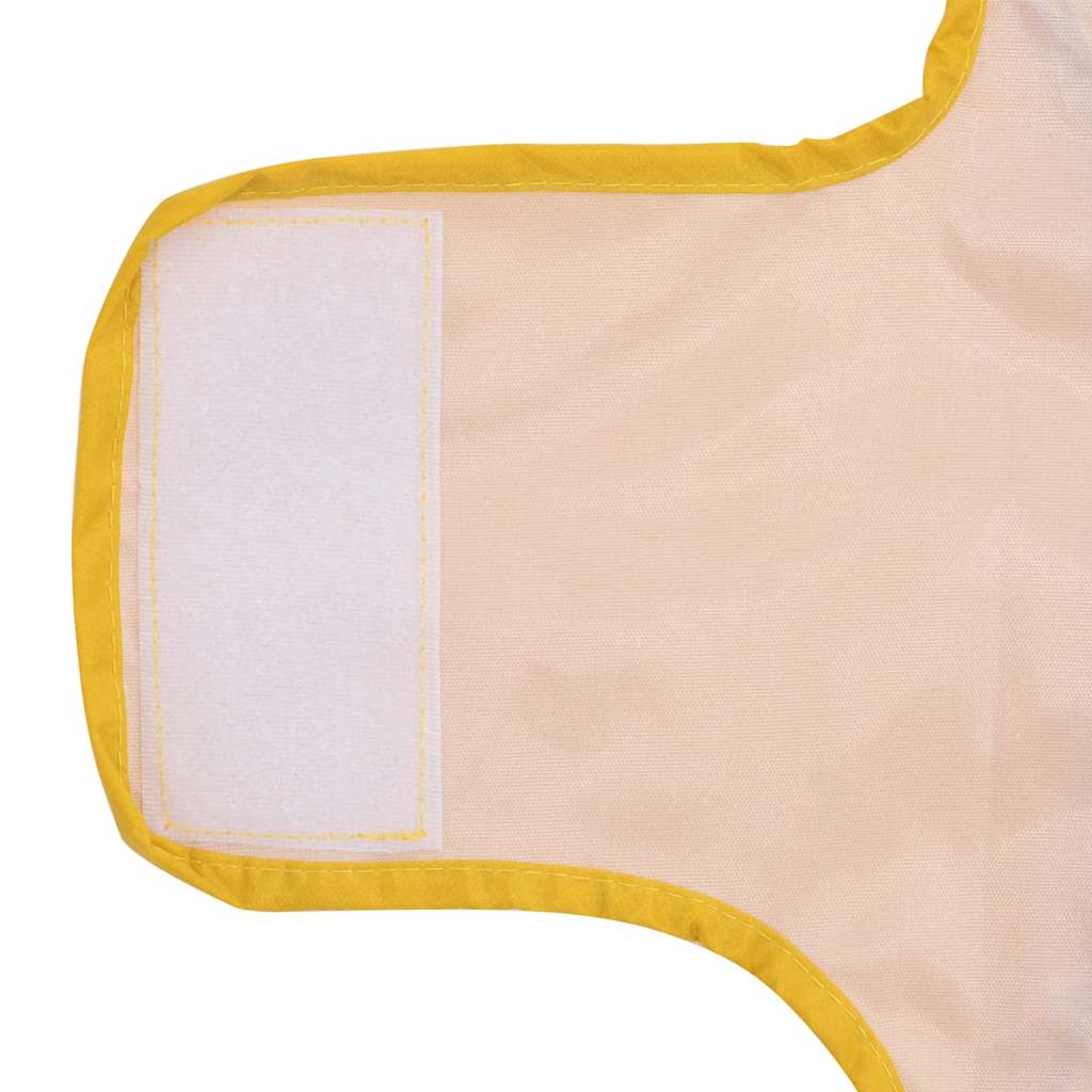 Dog Raincoat with Reflective Strips Polyester Yellow XS