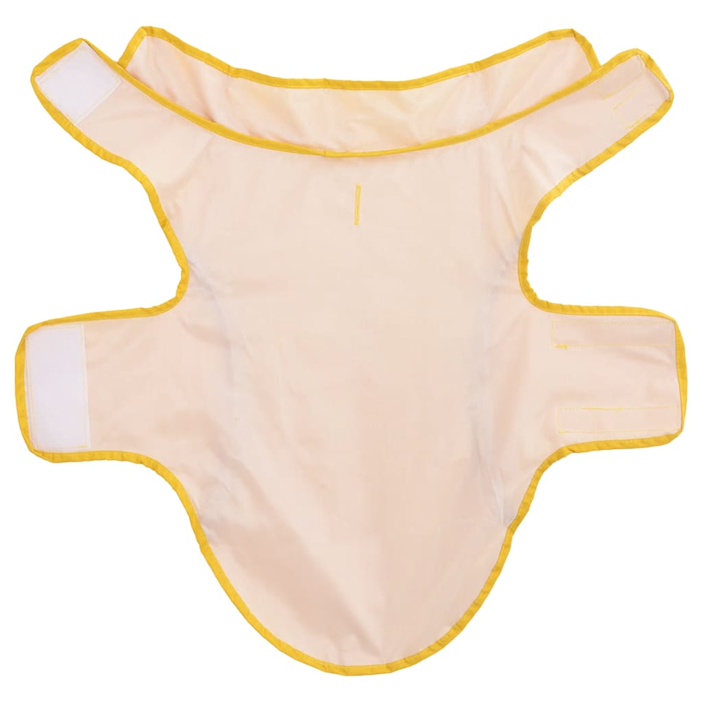 Dog Raincoat with Reflective Strips Polyester Yellow S