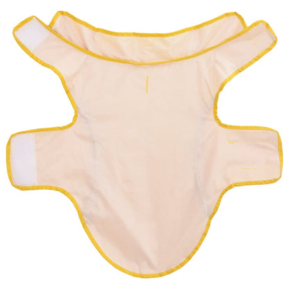 Dog Raincoat with Reflective Strips Polyester Yellow S