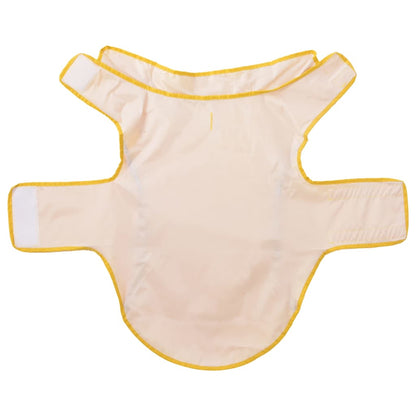 Dog Raincoat with Reflective Strips Polyester Yellow L
