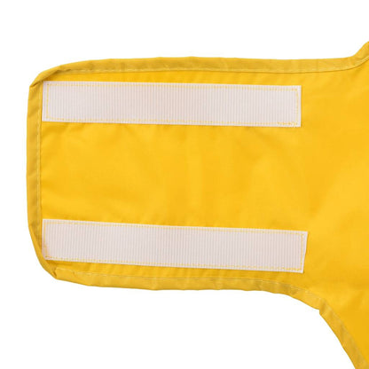 Dog Raincoat with Reflective Strips Polyester Yellow L