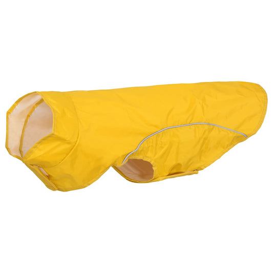Dog Raincoat with Reflective Strips Polyester Yellow XL