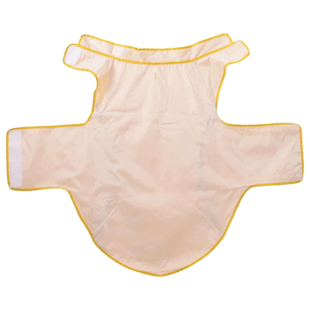 Dog Raincoat with Reflective Strips Polyester Yellow 4XL