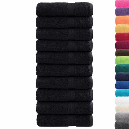 Premium Hand Towels "SOLUND" 50 pcs Black 50x100 cm 550 gsm