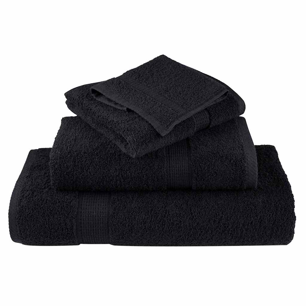 Premium Shower Towels 'SOLUND'25 pcs Black 70x140 cm 550 gsm