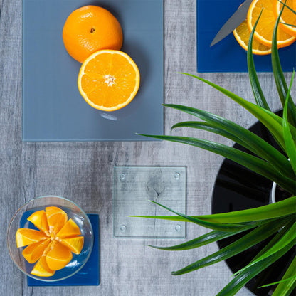 Square Glass Coasters - Pack of Six