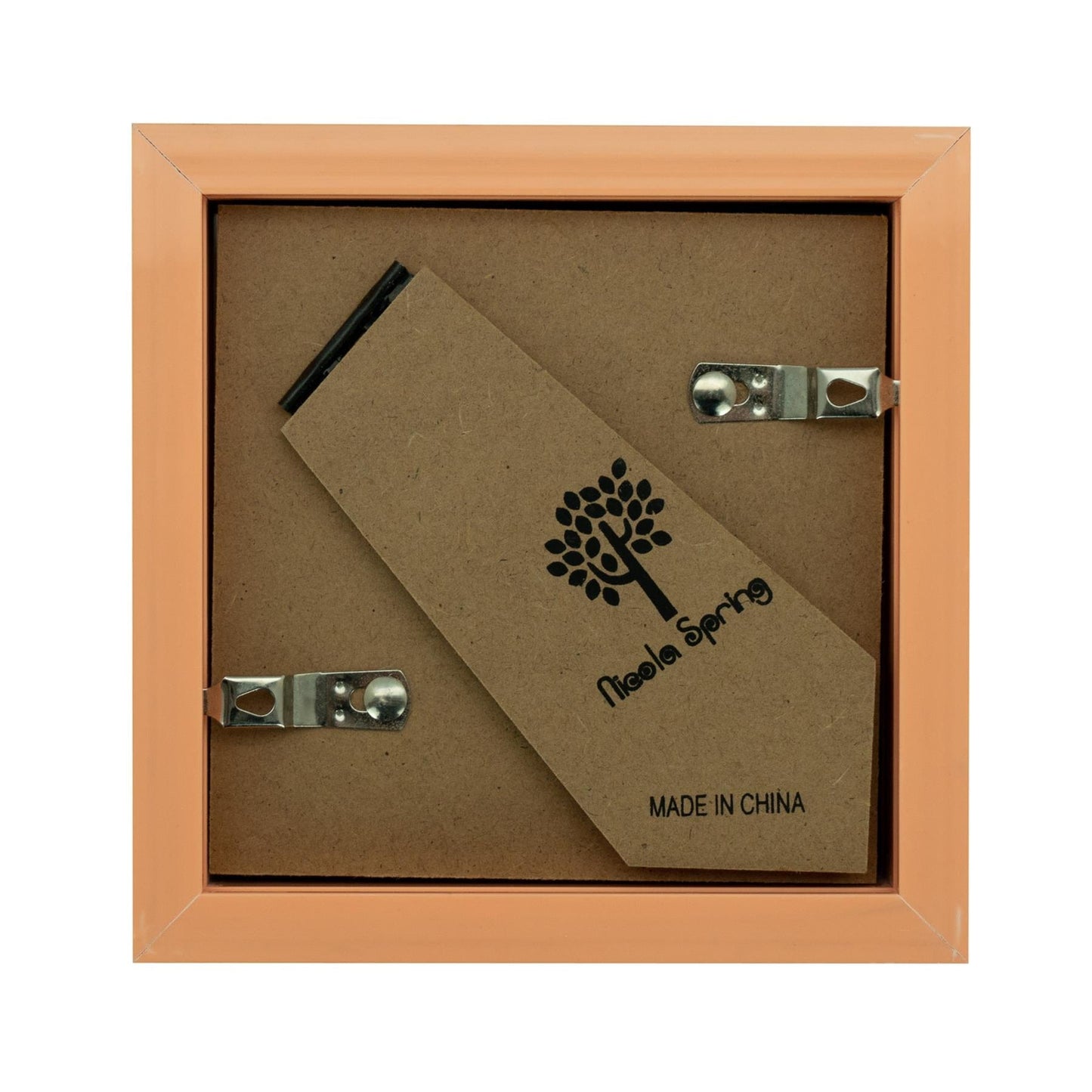 4" x 4" Dark Wood 3D Box Photo Frame - with 2" x 2" Mount