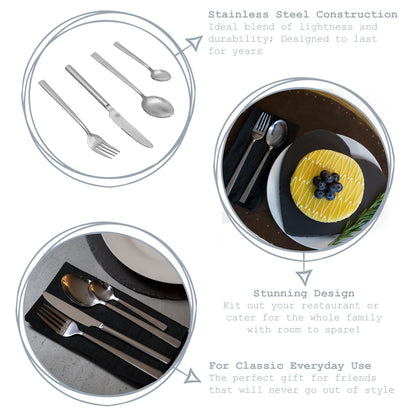 48pc 18/0 Stainless Steel Cutlery Set