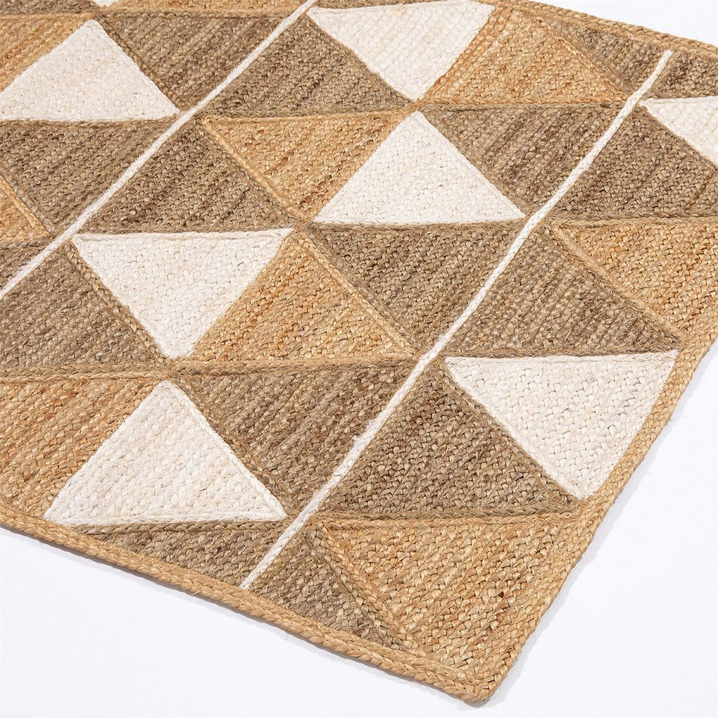 Prestbury Geo Handbraided 120x170cm Natural Rug