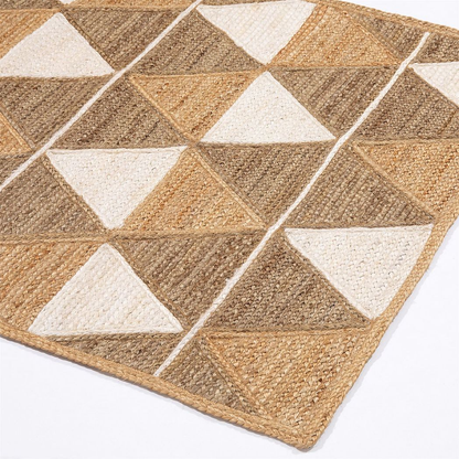 Prestbury Geo Handbraided 120x170cm Natural Rug