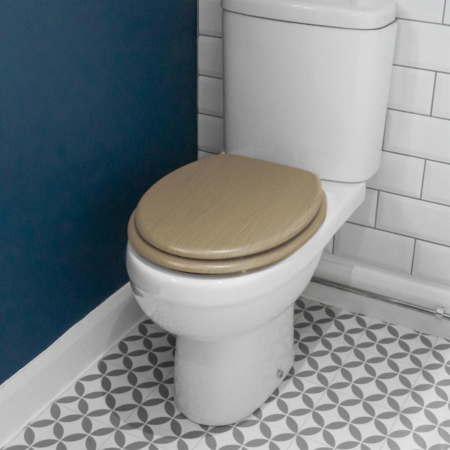 Light Oak Soft Close Toilet Seat