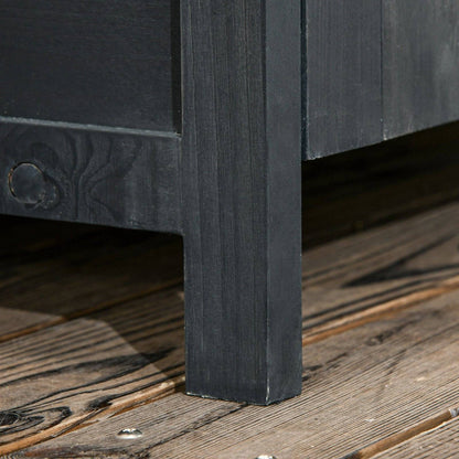 Rustica 188cm Barn Door Apex Garden Store Lockable Fir Wood Grey by Steadfast