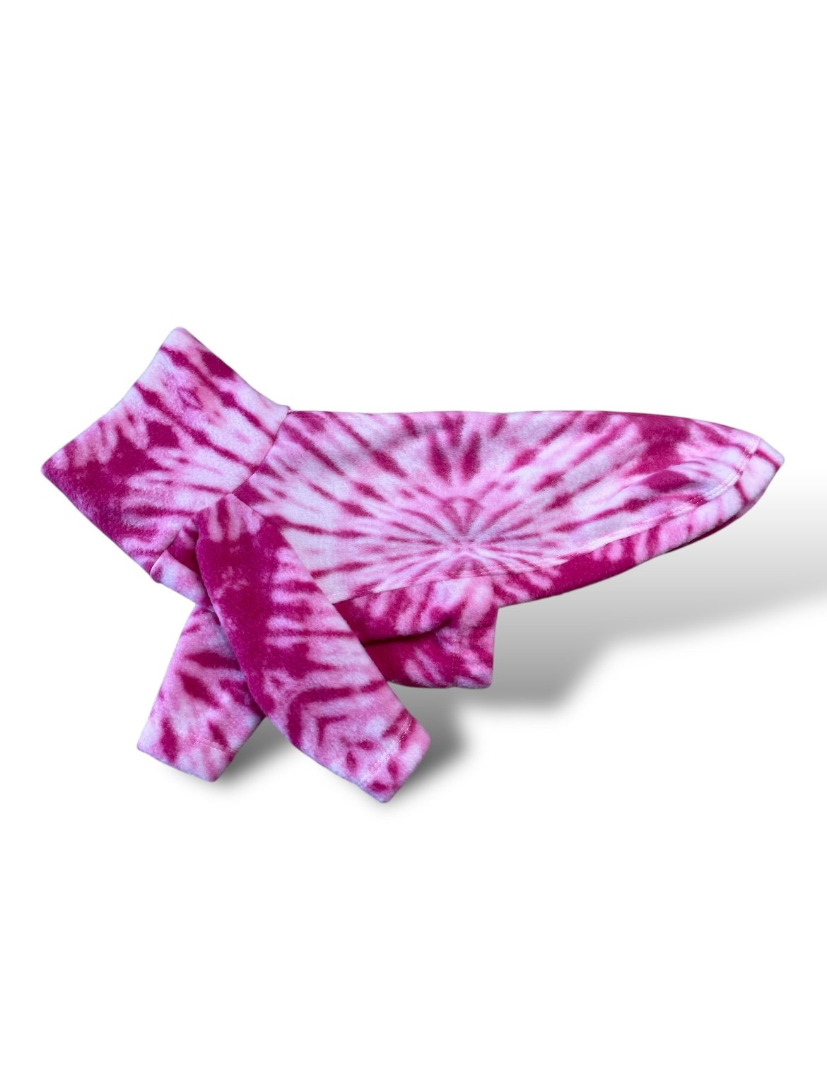 Fleece Jumper - Pink Tie Dye