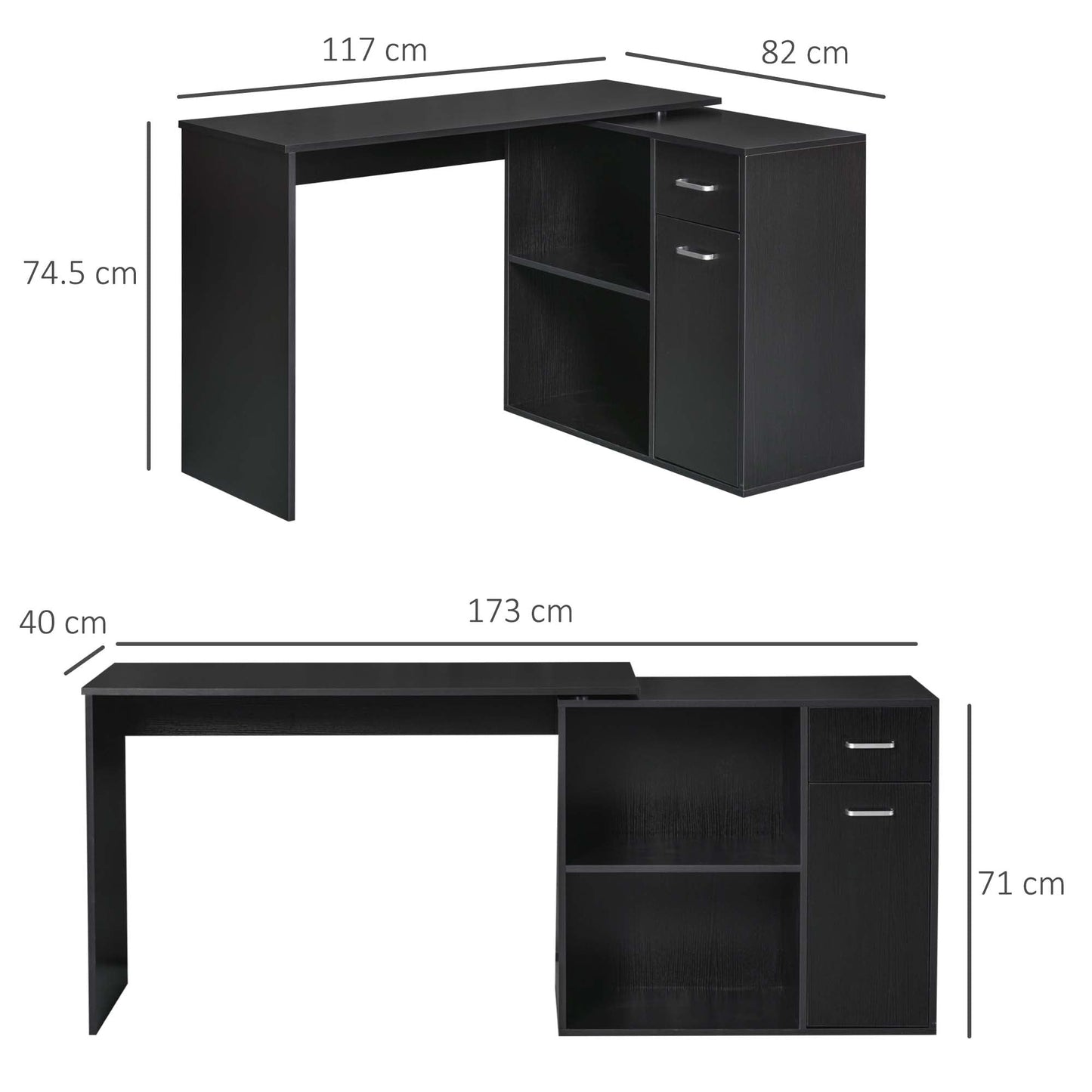 L-Shaped Desk Computer Corner Desk