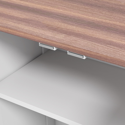 PawHut Dog Feeding Station with Storage, Pet Feeding Station with Dog Bowls