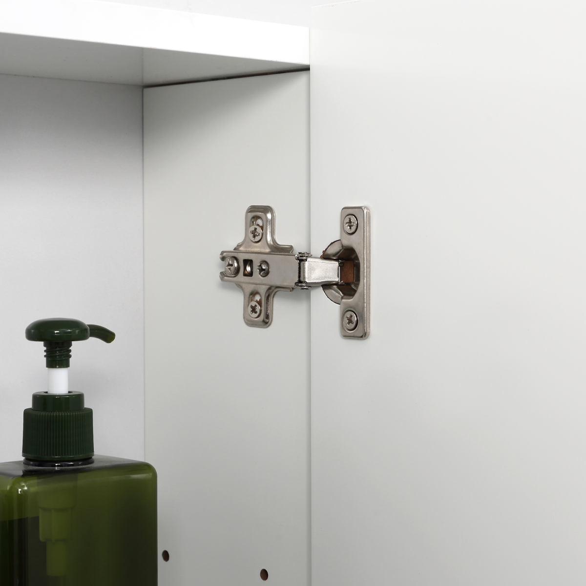 kleankin Bathroom Mirror Cabinet Wall Mount Storage organiser w/ Door, White