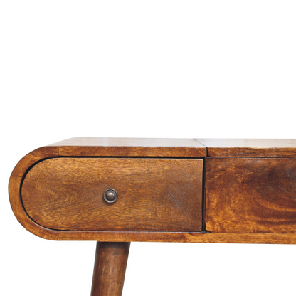 Artisan Furniture Solid Wood Chestnut Mirror Dressing Table