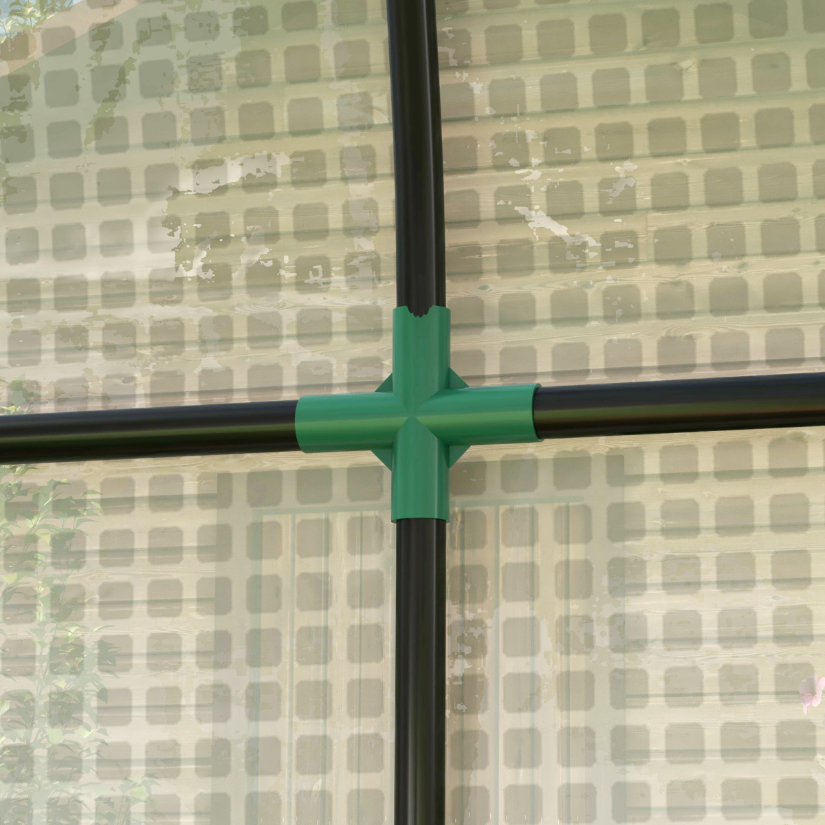 Outsunny 200 x 100 x 178cm Small Tomato Greenhouse with Roll-up Zipped Doors