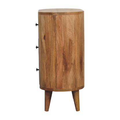 Artisan Furniture Solid Mango Wood Mini Oak-ish Cabinet