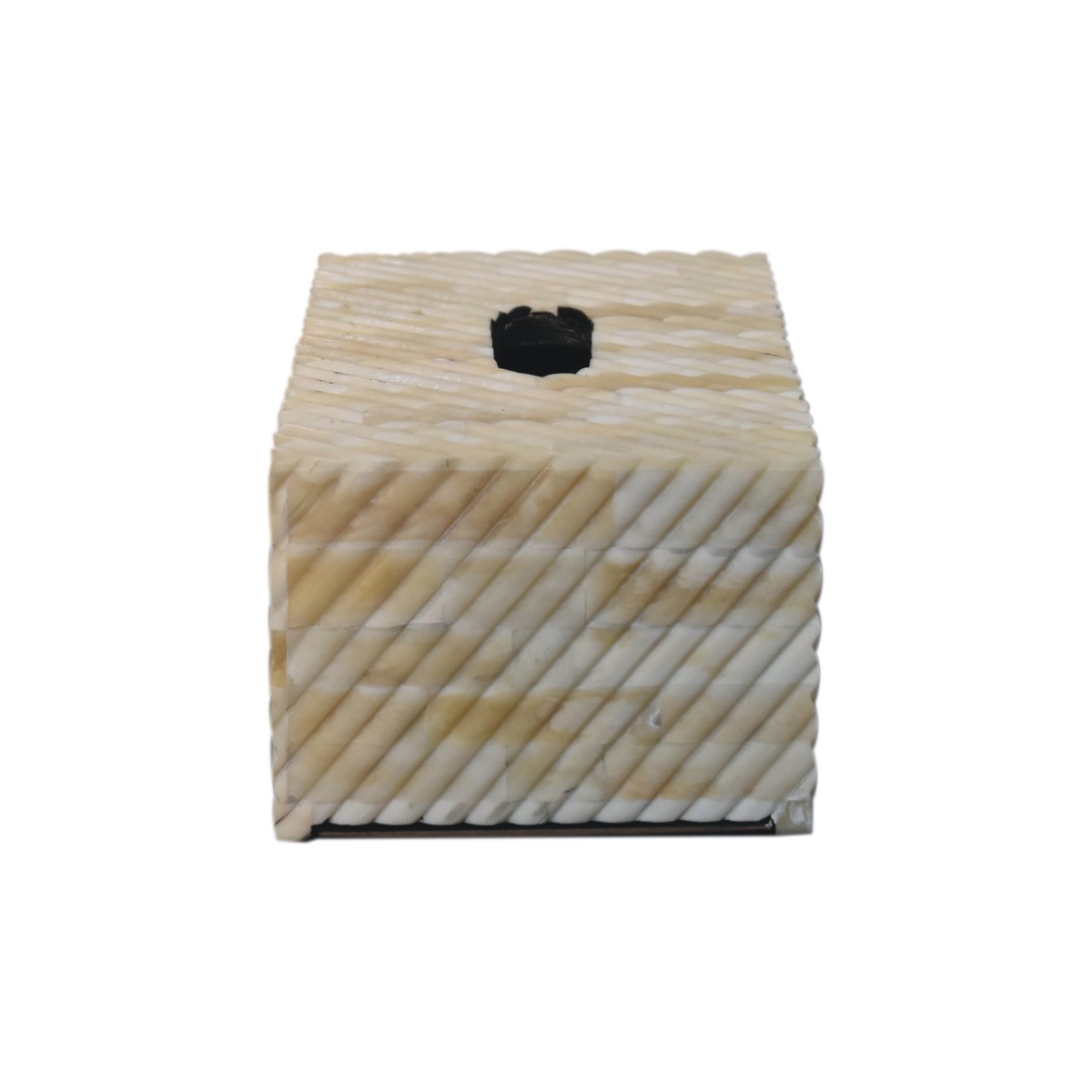 Artisan Furniture Wooden Bone Inlay Tissue Box