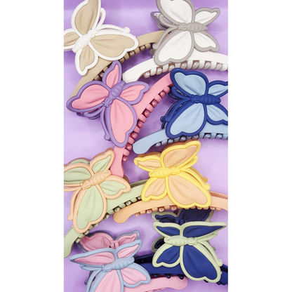 Butterfly Hair Clamps Pack of 12