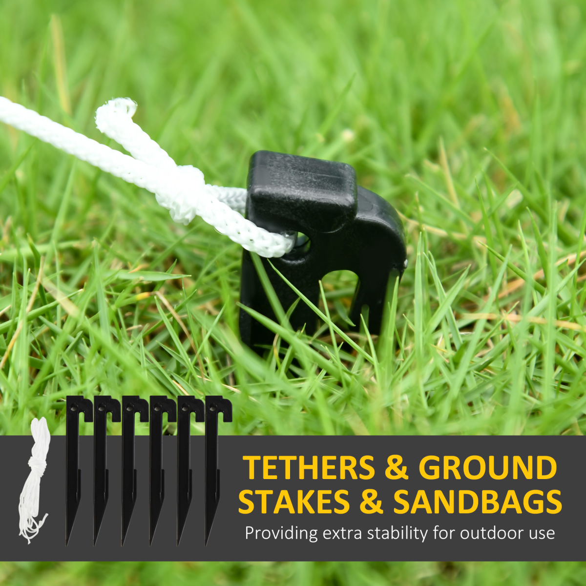 HOMCOM 7.5FT Christmas Inflatables Gingerbread Man with Candy Cane LED Lights