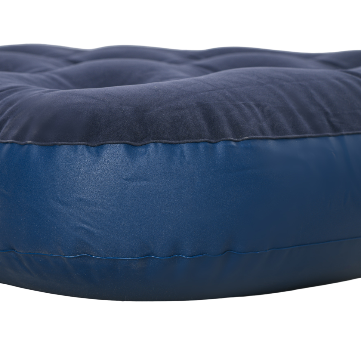 Outsunny Single Air Mattress, Portable Air Bed with Flocked Surface, Blue