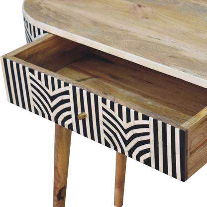 Artisan Furniture Solid Wood Edessa Bone Inlay Console Table