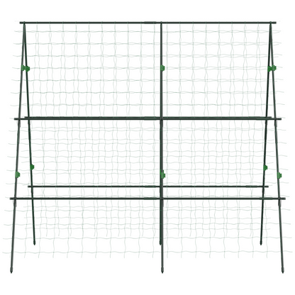 Outsunny A-Frame Trellis Plant Support for Vegetables, Flowers, Fruit