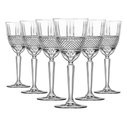 230ml Crystal Wine Glasses - Pack of Six - Downton Abbey