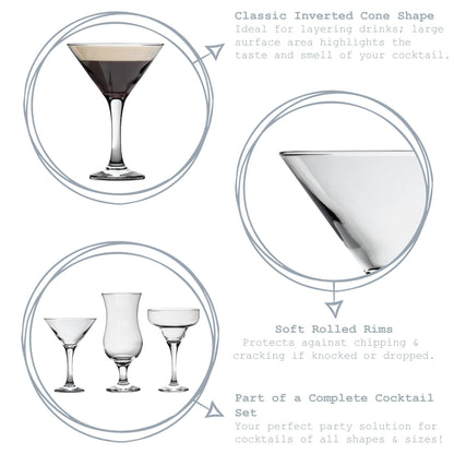 175ml Espresso Martini Glasses - Pack of Six