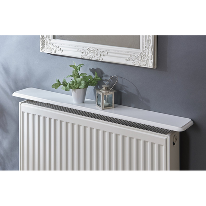 Greenhurst 1 shelf Easy Fit Radiator Shelf White 115.5CM, (4607)